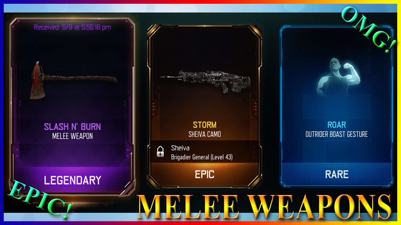 Gun Melee Cod MELEE WEAPONS GAMEPLAY STREAM! - Call of Duty Black Ops III - YouTube