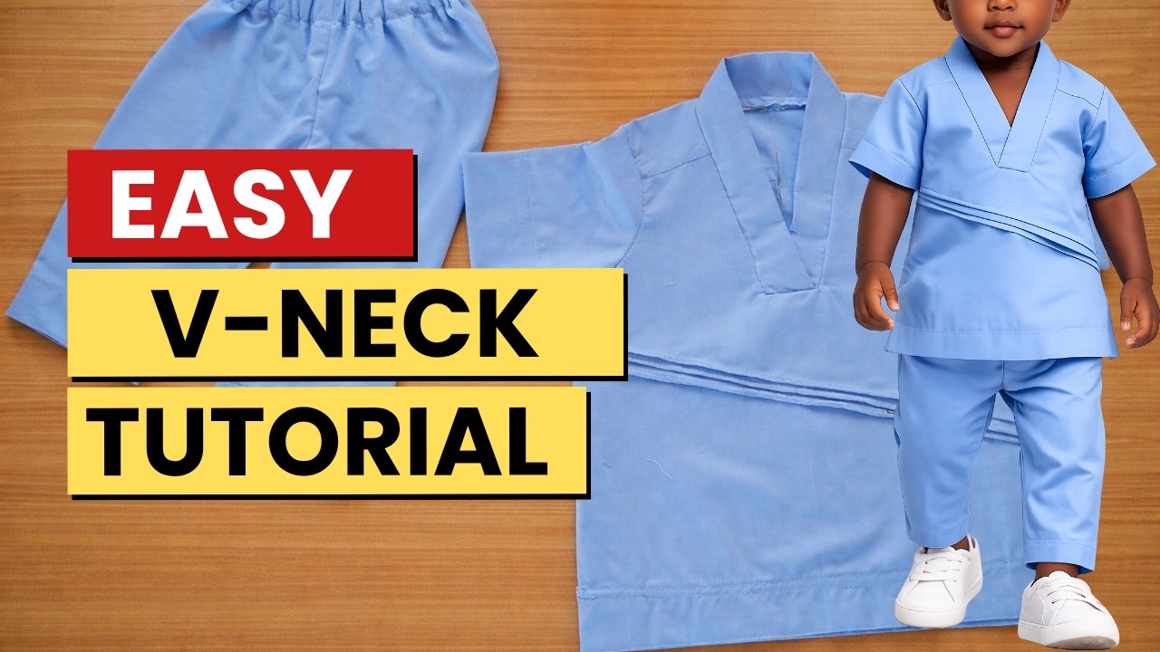 How to Sew Baby Boy's V-Neck Senator Outfit | Easy Step-by-Step Tutorial for Beginners