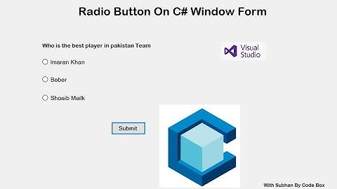 Radio Button Player Check Win-Form Visual Studio in C# By Code Box