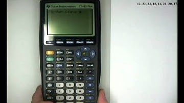 Elementary STAT Calculator 83Plus 1var stats