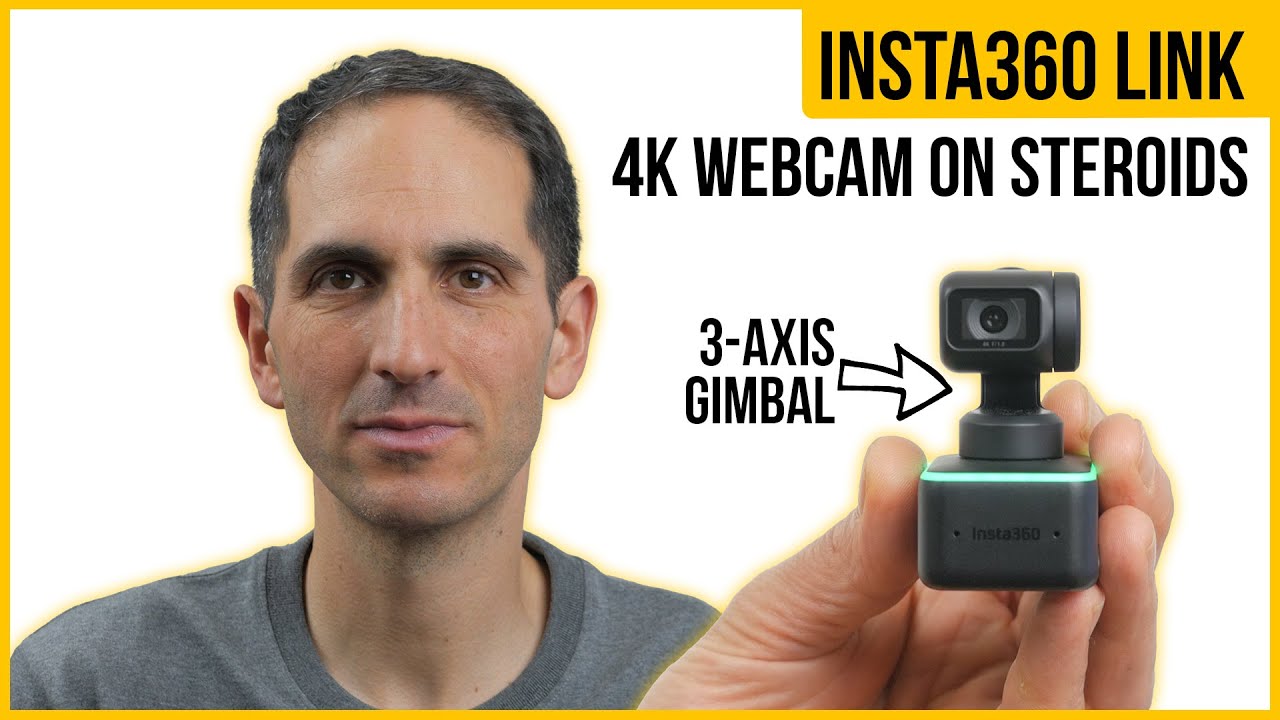 gimbal Insta360 | review tracking - webcam AI | Link YouTube 3-axis 4K