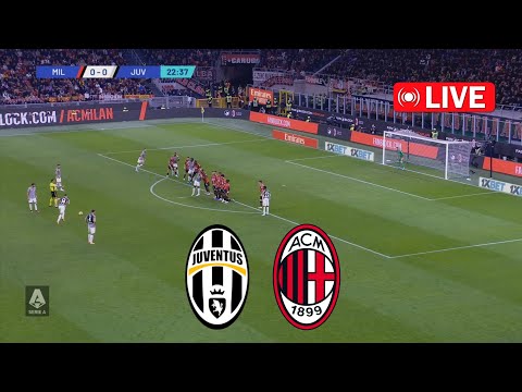 Juventus-Milan (0-0) | Serie A 2023/24 | Partita di calcio in diretta | Efootball Pes 21 Gameplay