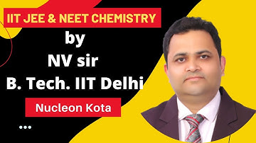 IIT JEE Chemistry Trick to solve SOLID STATE problems SET#05 by NV sir @ Nucleon IIT JEE NEET Kota