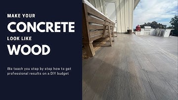 Make your concrete look like wood! DIY full tutorial