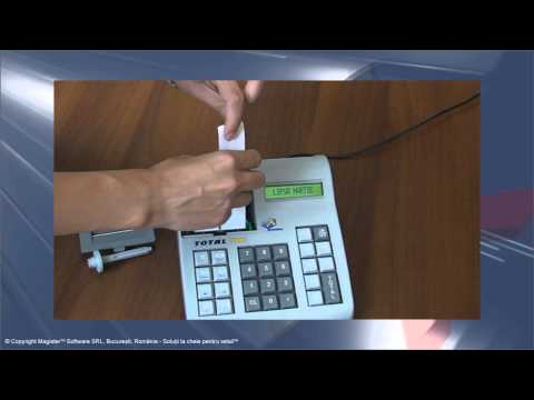 Schimbarea rolelor de hartie la casa de marcat Total ZM