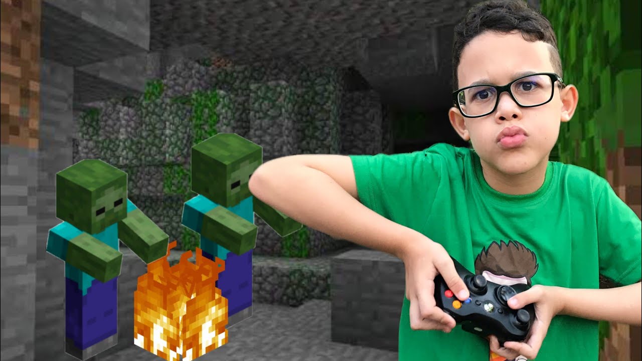SOBREVIVENDO NA CAVERNA DO MINECRAFT