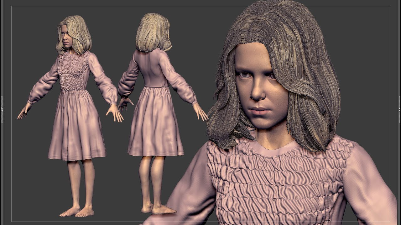 make a dress in zbrush