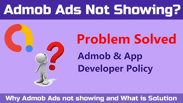 Why Admob Ads not showing and What is Solution | Admob & App Developer Policy [Problem Solved]