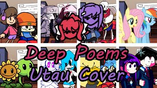 Deep Poems but Every Turn A Different Character Sing It (FNF Deep Poems but Everyone) - [UTAU Cover]