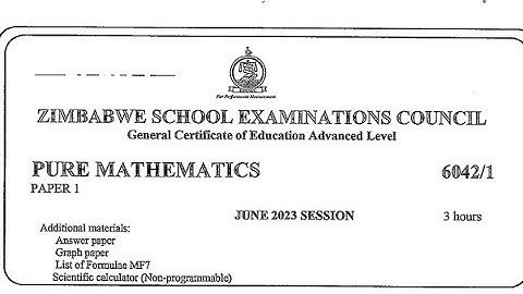 J2023 P1 PURE MATHS : PART 1
