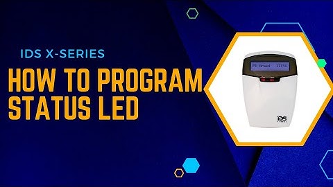 IDS X-Series - How to program status LED