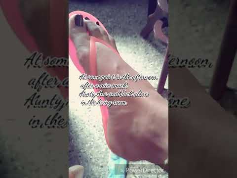 Aunty's dangling feet