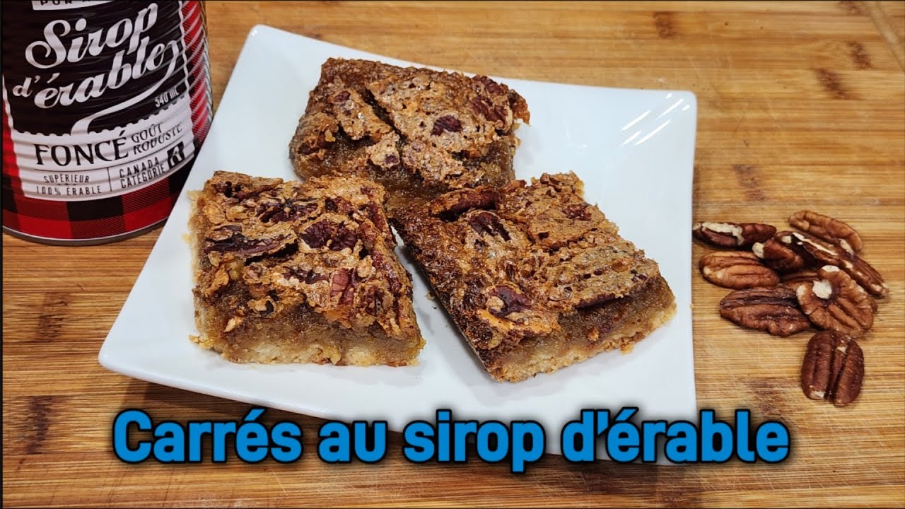 Carrés au sirop d’érable