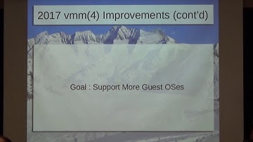 OpenBSD vmm Update -- Mike Larkin