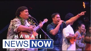 Iam Tongi and Kolohe Kai surprise concertgoers with unexpected performance together