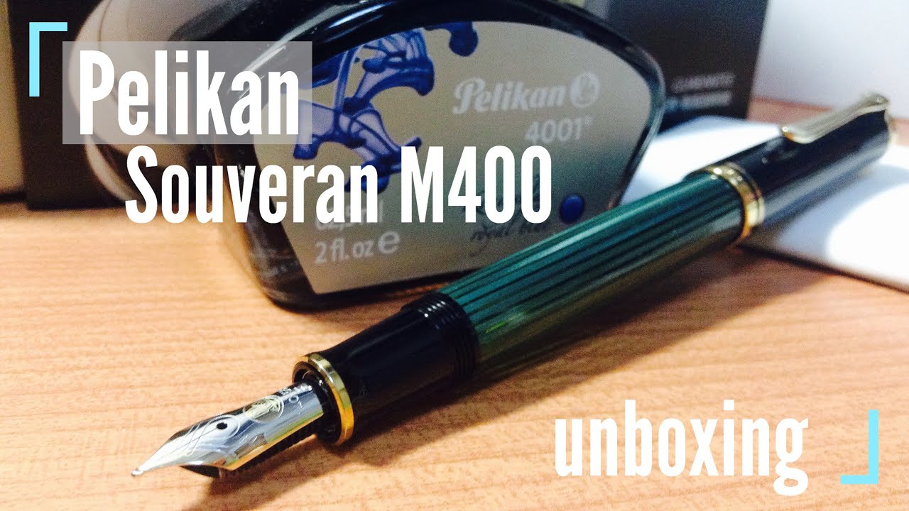 Pelikan Souveran M400 開封 [文房具, 万年筆] - YouTube
