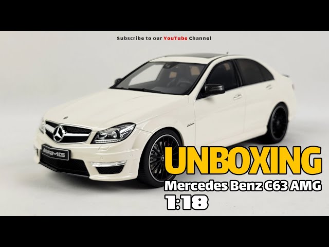 Mercedes C63 W204 AMG Black Series White GT Spirit 1/18