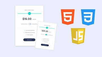 HTML, CSS & Javascript - Interactive Pricing Card - Frontend Mentor Tutorial