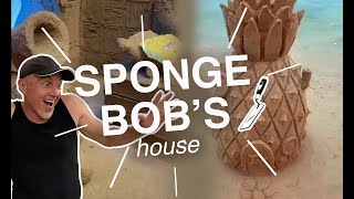 The SPONGEBOB’s house out of SAND🍍🧽 😜