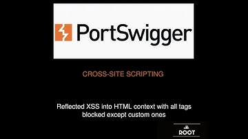 Reflected XSS into HTML context with all tags blocked except custom ones