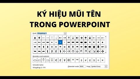 KÝ HIỆU MŨI TÊN TRONG POWERPOINT