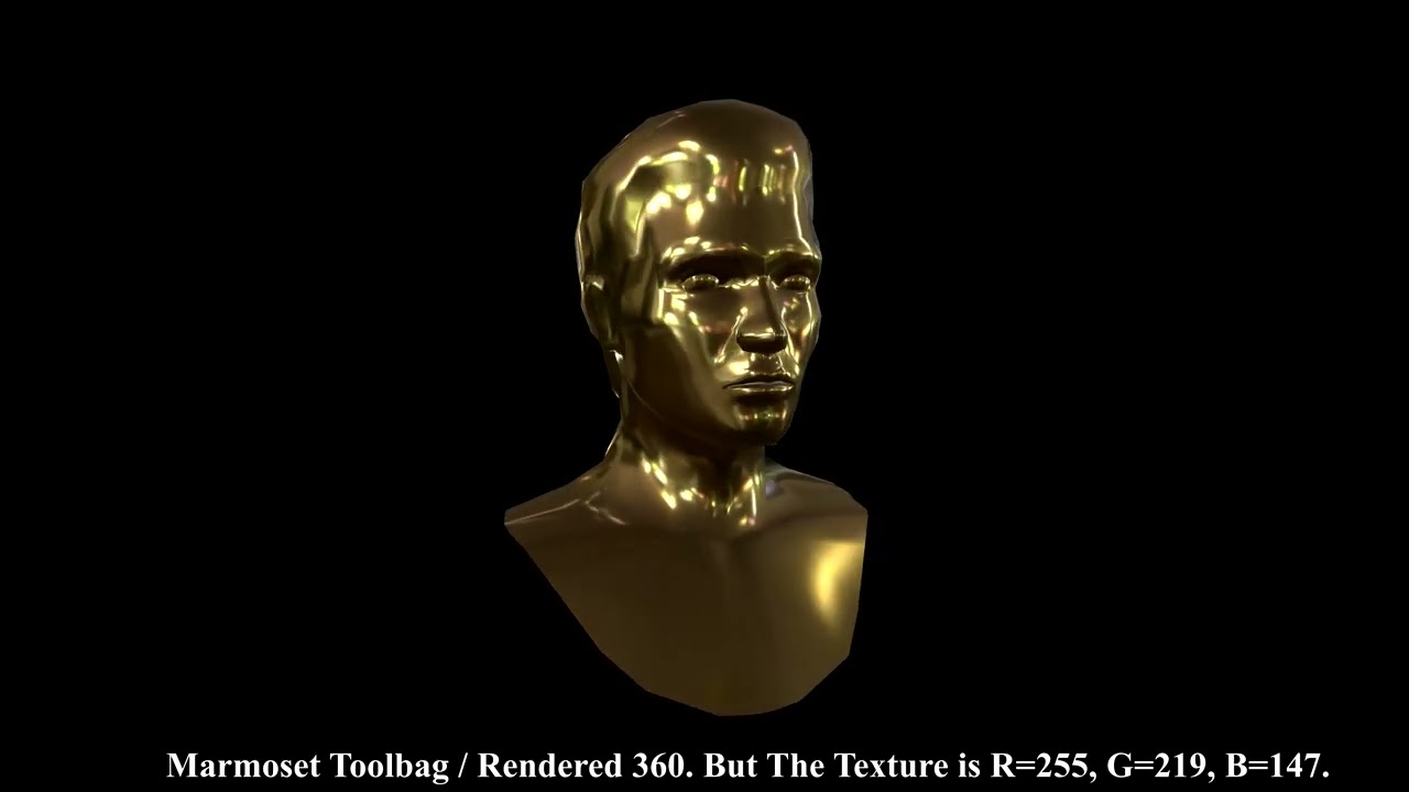 3D Coat Creation of PBR Metallic Material  Pure Gold