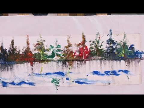 use finger painting nature