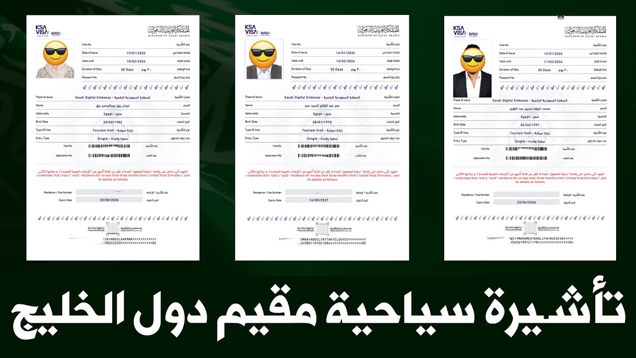 تأشيرة السعودية السياحية | بدون تساهيل او مراجعة للقنصلية اصدار اونلاين في 24 ساعه