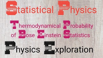 Thermodynamic probability of Bose Einstein Statistics