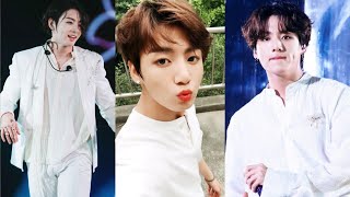 JUNGKOOK IN WHITE 💜| ONLY WHITE OUTFITS| CASUAL &amp; STAGE OUTFITS