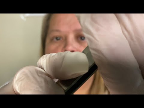 ASMR 👩‍⚕️🩺 Medical Exam Facial Sensation & Reflex Testing (gloves, tapping, scraping, & rubbing)