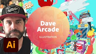 Illustration with Dave Arcade - 3 of 3 | Adobe Creative Cloud screenshot 1