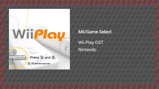 Wii Play OST - Mii/Game Select/Menu Extended
