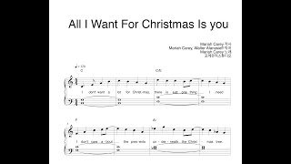 All I want for Christmas is you (Easy ver.) - Mariah Carey