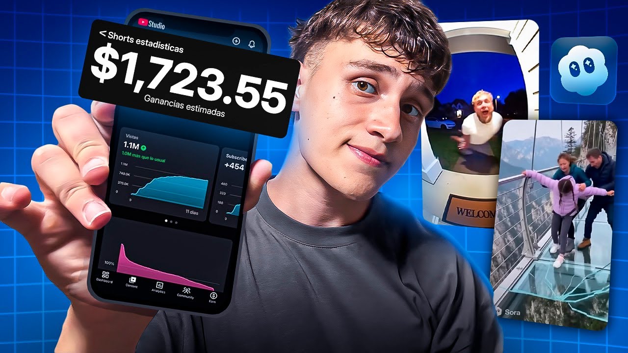 Como Ganar Dinero Creando Shorts con IA (Sora 2)