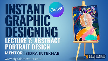 Abstract Portrait | Canva Tutorial | Canva New Feature| by Mentor Sidra Intekhab