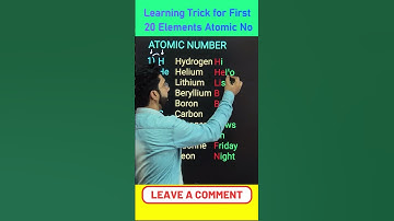 First 20 Element of Periodic Table Trick | #tricks #shorts #short #katarsinghclasses #youtubeshorts