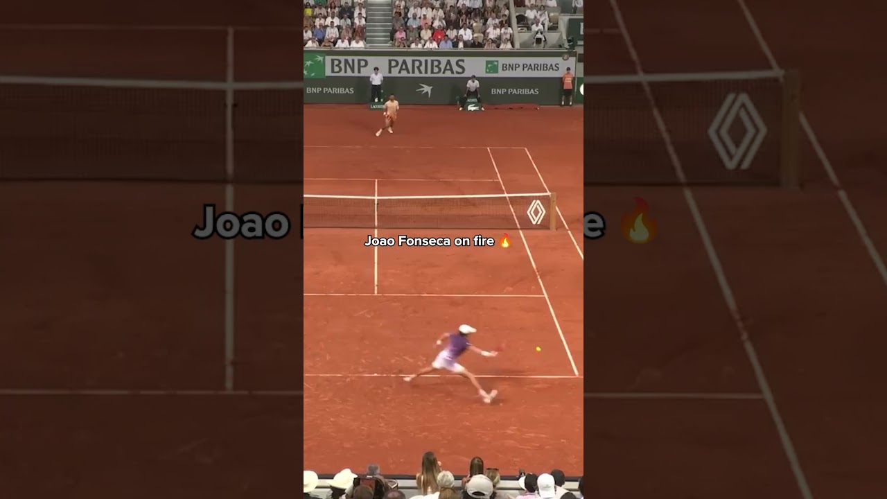This Joao Fonseca vs. Djokovic rally 🔥