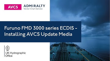 AVCS on the Furuno FMD 3000 series ECDIS - Installing AVCS Update Media