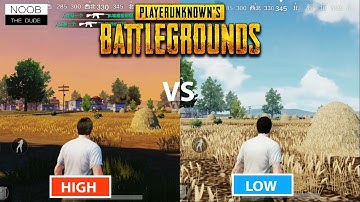 Increase PUBG Mobile Graphics Quality | High Graphics Setting | Graphics Comparison Low Vs High PUBG