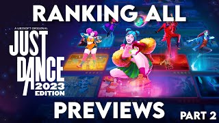 Ranking The Just Dance 2023 Previews Part 2