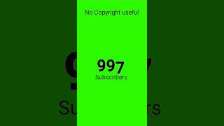 1000 Subscribers Completegreenscreen