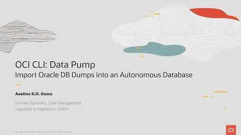 OCI Cloud Shell Data Pump Import into an Autonomous Database