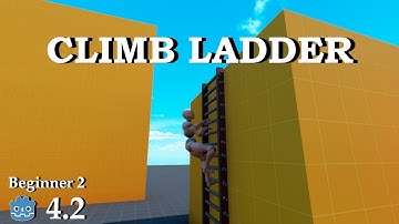 How to climb a Ladder - Learn Godot 4 3D - no talking