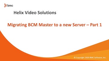 BMC Client Management (BCM): How To Move BCM Master to a New Server - Part 1