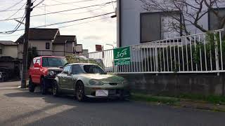 スズキ カプチーノF6Aとスズキ ジムニーJB23を並べてみた おもしろい車達