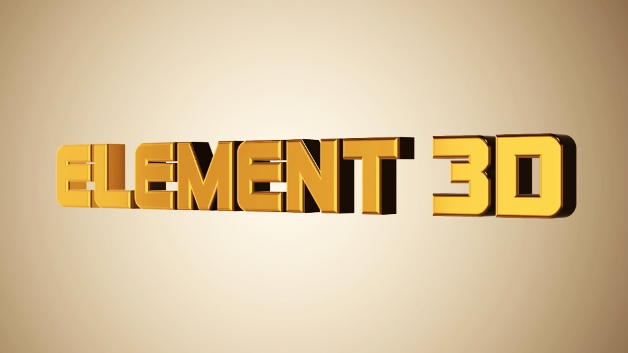 Element 3D Text Tutorial in After Effects | 3D Text Animation - YouTube