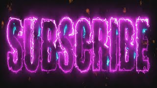 YouTube SUBSCRIBE Button Text RGB Animation - Free Template