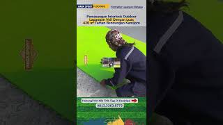 Pemasangan Interlock Outdoor Lapangan Voli Taman Bendungan Kamijoro