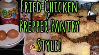 BEST oven fried chicken Prepper pantry ingredients/learn to cook healthier with your preps.